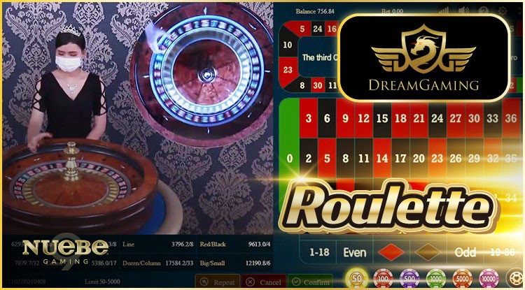 Betting live roulette at Dream Gaming