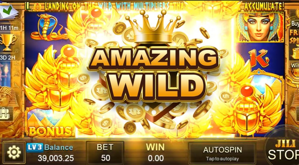 Amazing Wild in Golden Queen slot game